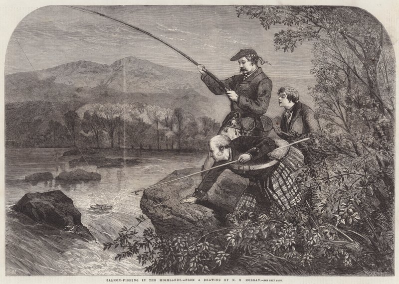 Pêche au saumon dans les Highlands - Matthew Somerville Morgan