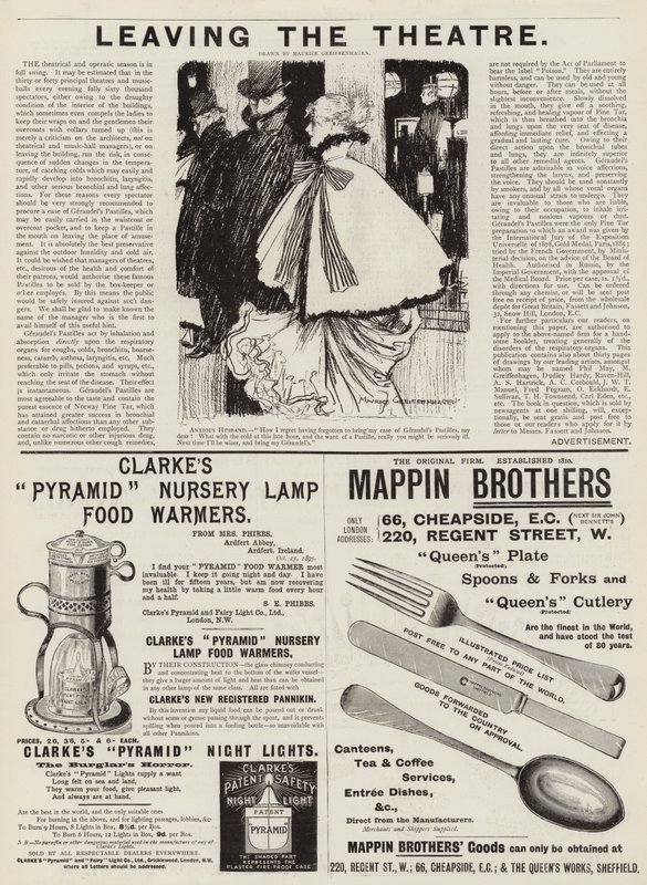 Page de publicités - Maurice Greiffenhagen