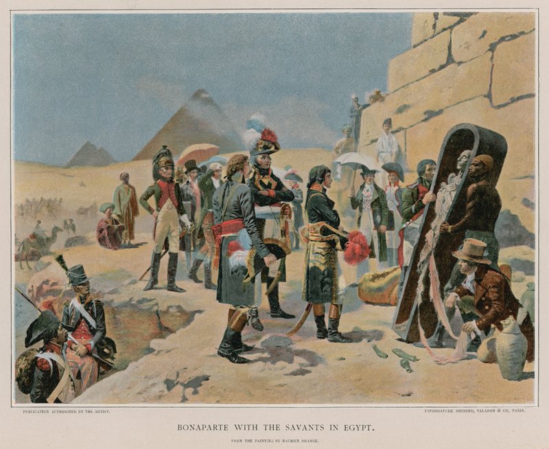 Bonaparte avec les savants en Égypte - Maurice Henri Orange