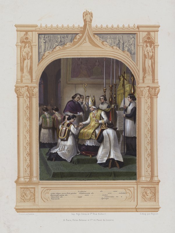 Admission aux ordres sacrés - Maurice Leloir