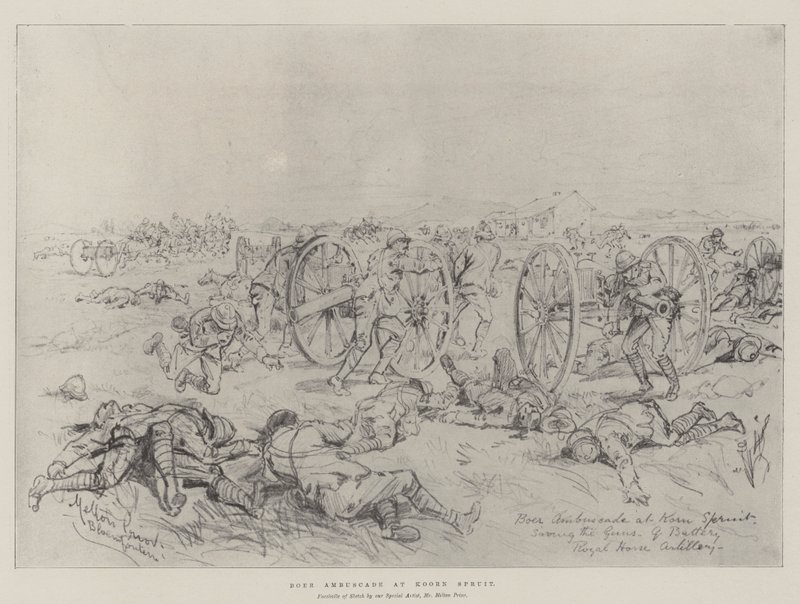 Embuscade des Boers à Koorn Spruit - Melton Prior