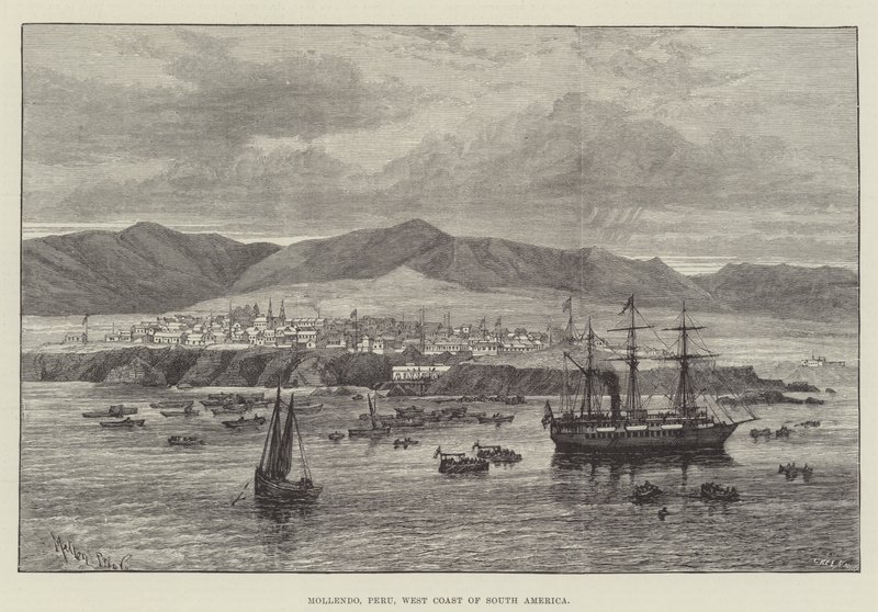 Mollendo, Pérou, côte ouest de l