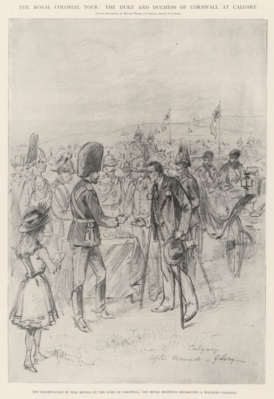 La tournée coloniale royale, le duc et la duchesse de Cornouailles à Calgary - Melton Prior