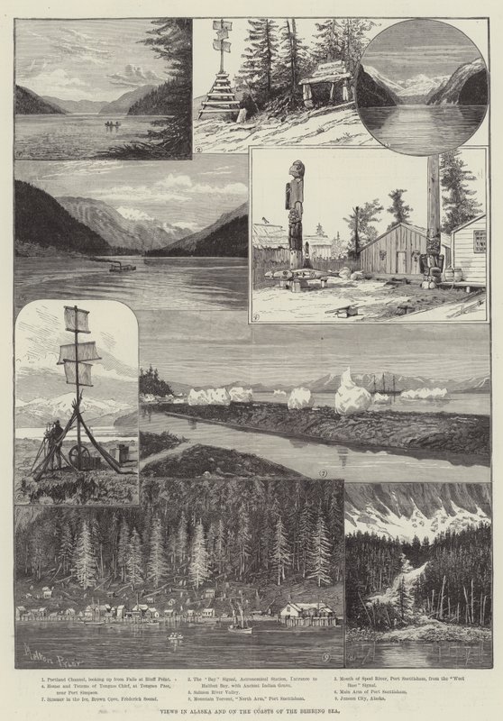 Vues en Alaska et sur les côtes de la mer de Béring - Melton Prior