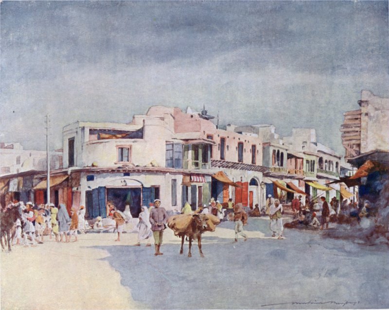 Une scène de rue - Mortimer Ludington Menpes