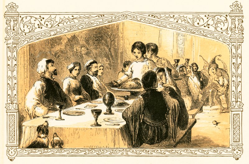 Dîner de Noël - Myles Birket Foster