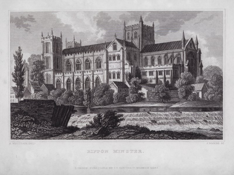 Minster de Ripon - Nathaniel (after) Whittock
