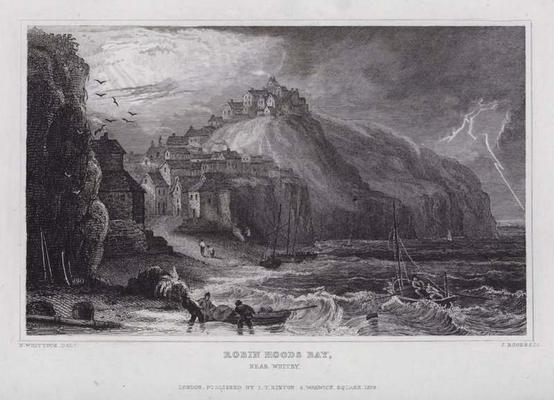Baie de Robin Hoods, près de Whitby - Nathaniel (after) Whittock