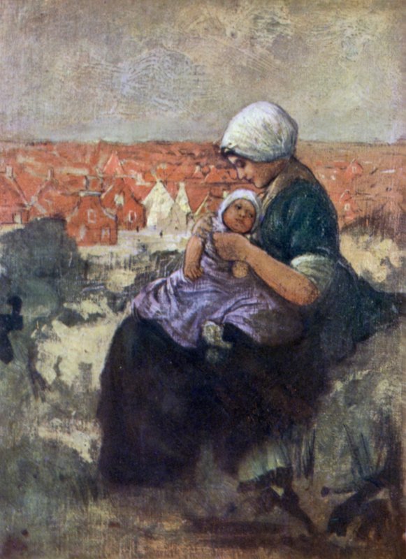 Mère et enfant de Scheveningen - Nico Jungman