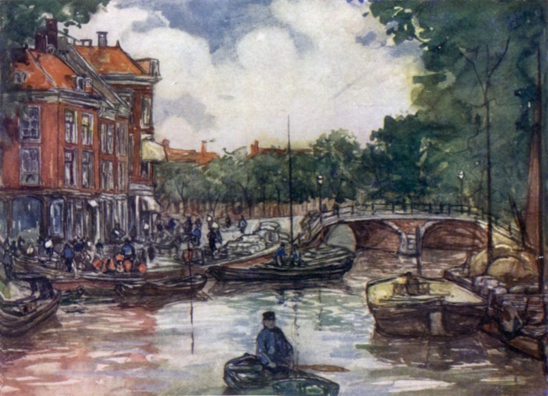 Le pont aux poissons, Leiden - Nico Jungman