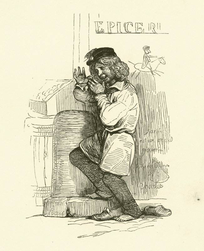 Le Gamin (gravure) - Nicolas Toussaint (after) Charlet