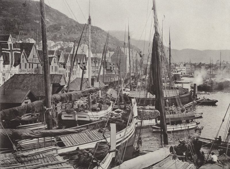 Vue sur le port de Bergen - Norwegian Photographer