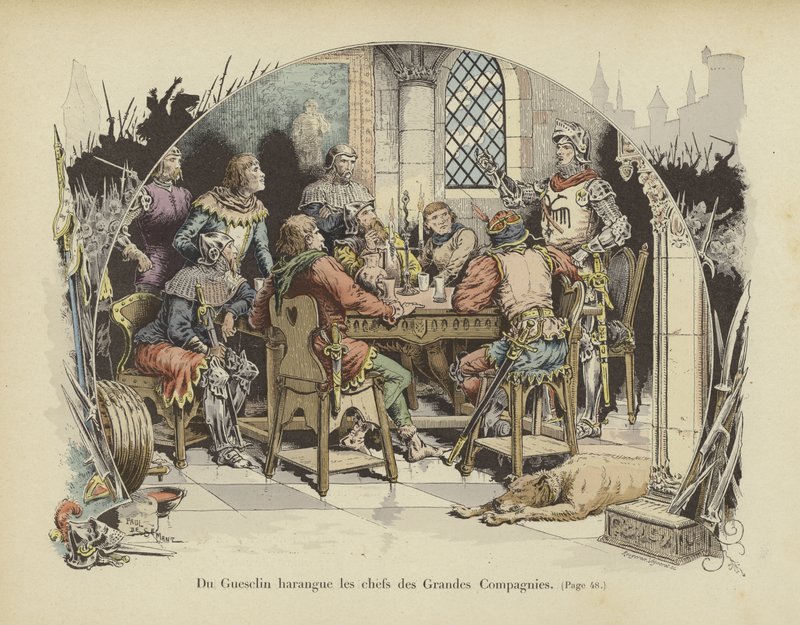 Bertrand du Guesclin haranguant les chefs des Grandes Compagnies - Paul de Semant