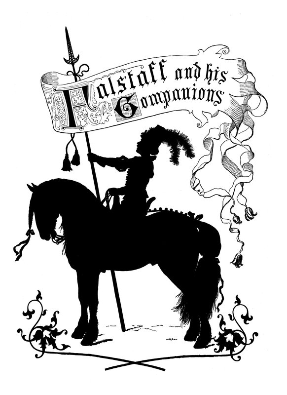 Frontispice de Falstaff et ses compagnons - Paul Konewka
