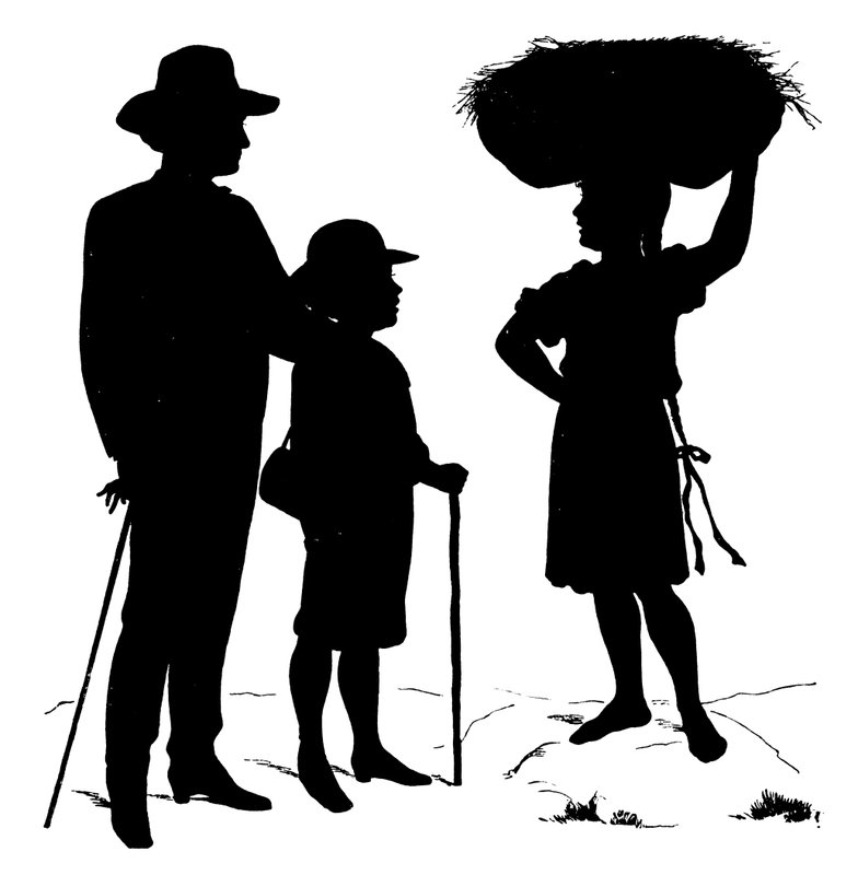 Silhouette (lithographie) - Paul Konewka