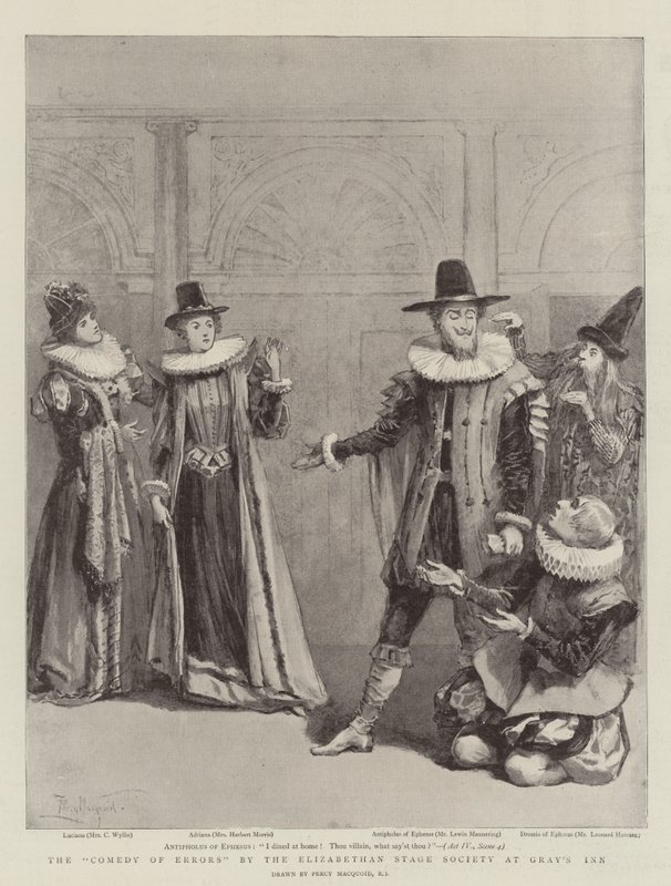 La Comédie des erreurs par la Elizabethan Stage Society à Gray