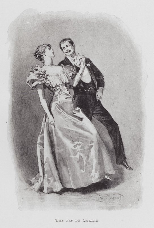 Danse : Le Pas de Quatre (lithographie) - Percy Macquoid