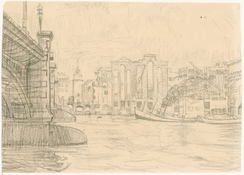 Entrepôts incendiés près du pont de Blackfriars, 1941 - Peter Jackson