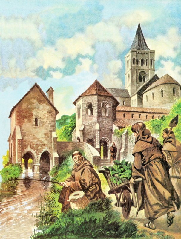 Moines pêchant - Peter Jackson