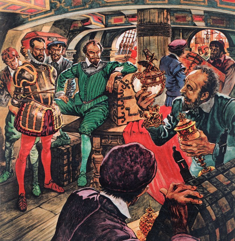 Sir Francis Drake dans sa cabine - Peter Jackson