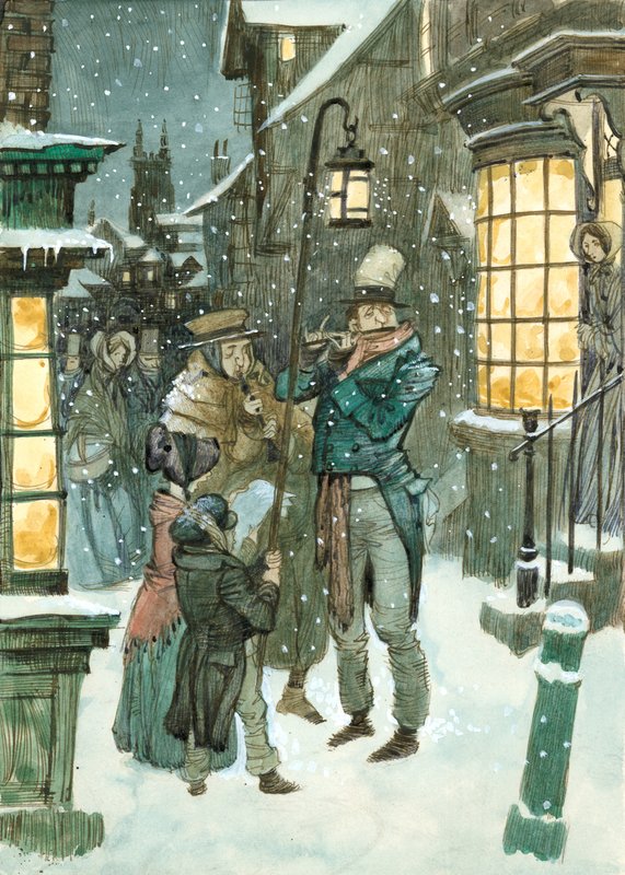 Scène de Noël Victorienne - Peter Jackson