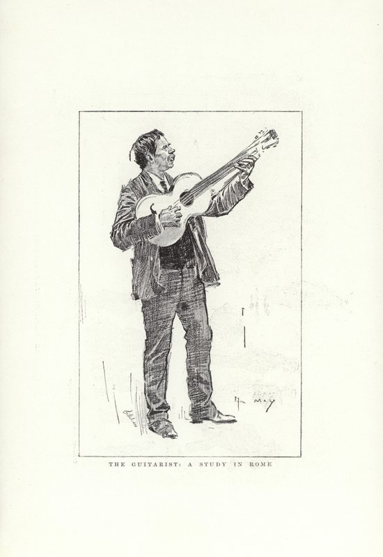 Le Guitariste, une étude à Rome - Phil May