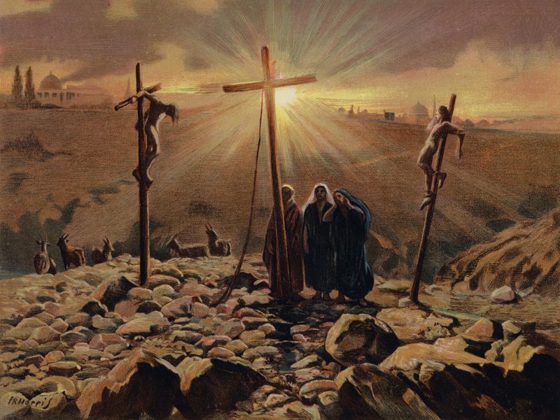 Calvaire le sabbat suivant la crucifixion - Philip Richard after Morris