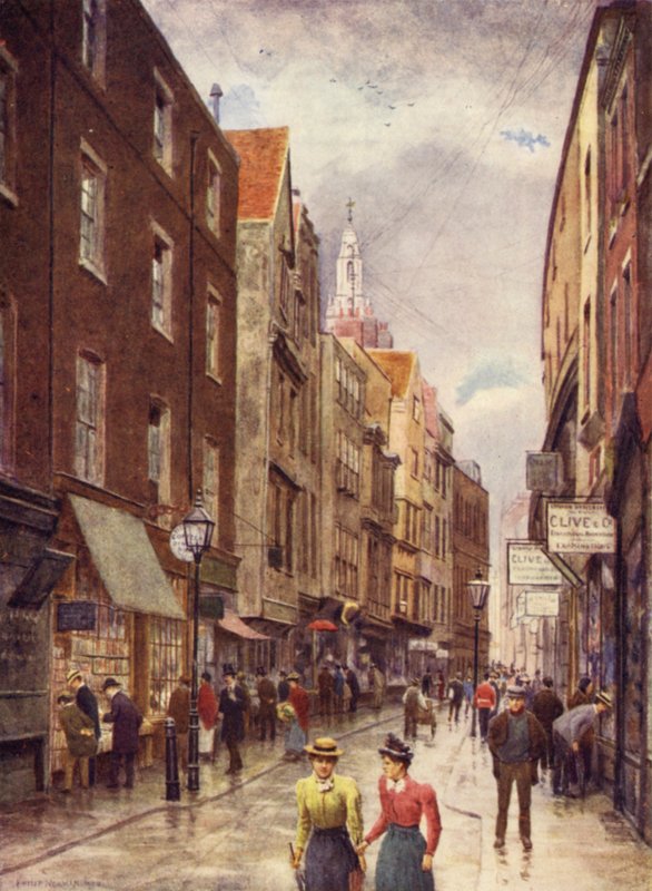 Holywell Street, Strand, vue vers l