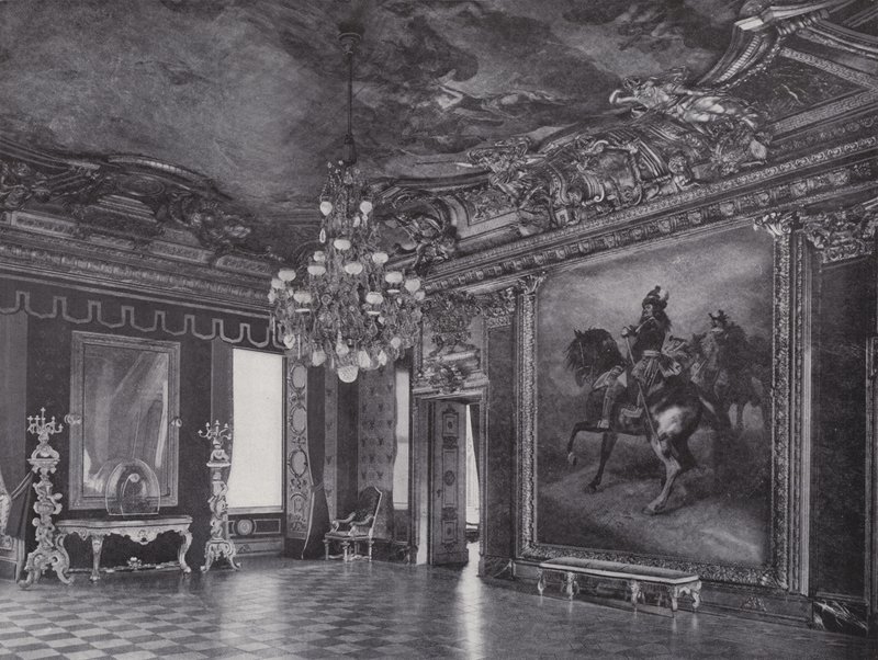 Konigliches Schloss, Das rote Adler-Zimmer - Photographer German