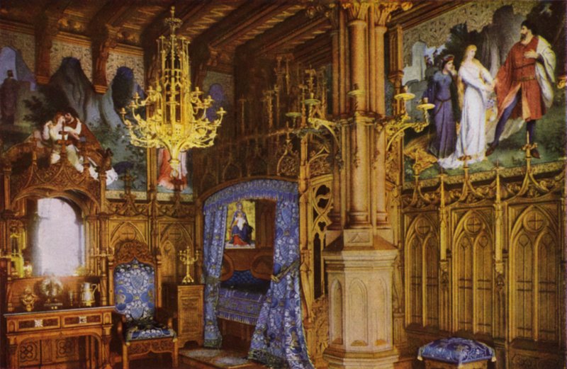 Château de Neuschwanstein : Chambre à coucher - Photographer German