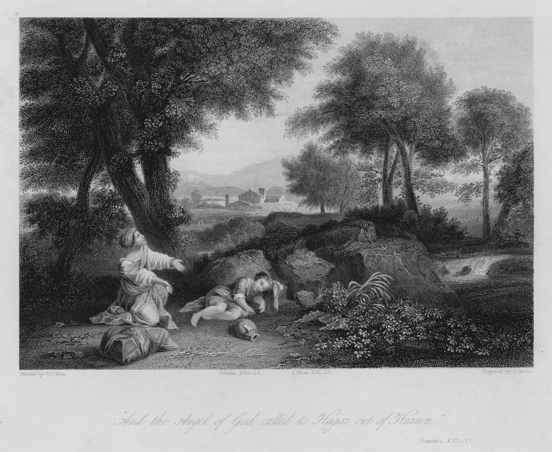 Agar dans le désert, Genèse XXI - Pier Francesco Mola
