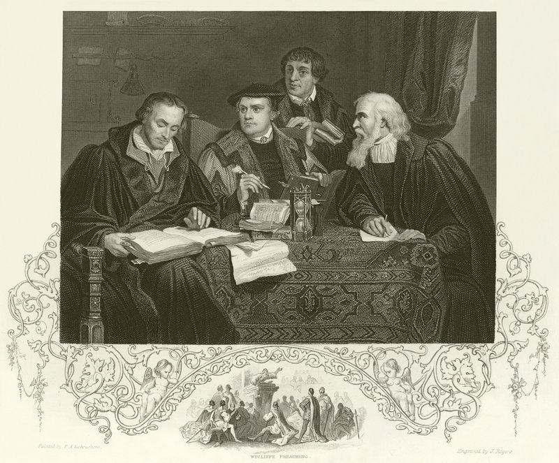 Luther, Melanchthon, Pomeranus et Cruciger - Pierre Antoine Labouchere