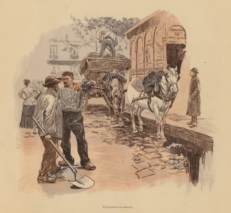 Balayeurs de rue parisiens - Pierre Georges Jeanniot