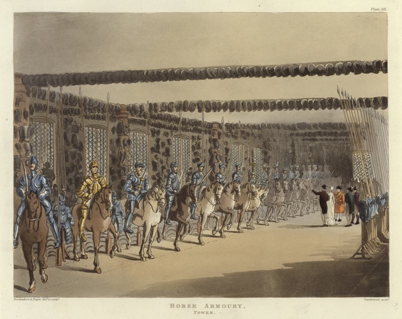 Armurerie de chevaux - Pugin and Rowlandson