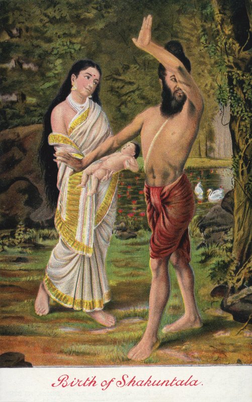 Naissance de Shakuntala - Raja Ravi Varma