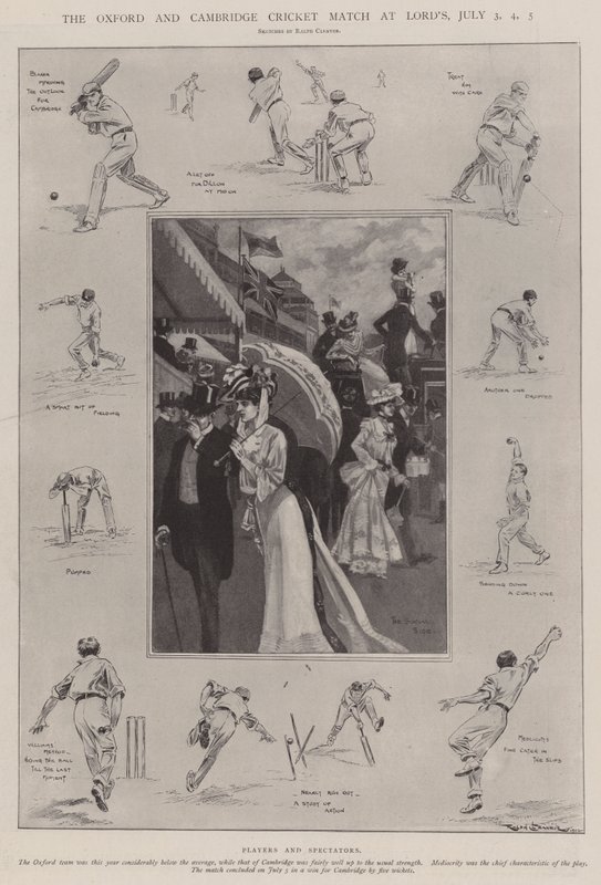 Le Match de Cricket Oxford et Cambridge à Lord