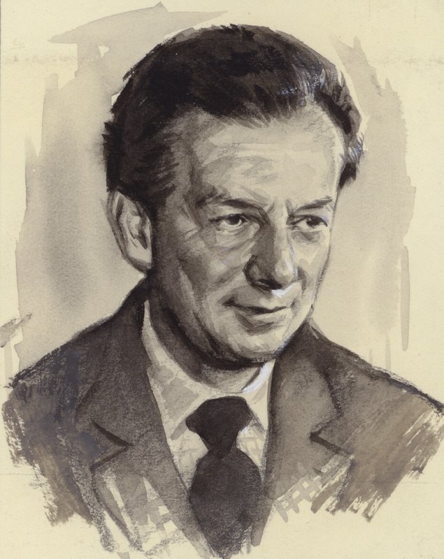 Benjamin Britten (gouache sur papier) - Ralph Bruce