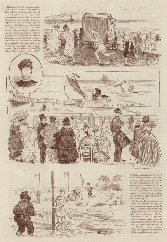 Croquis à Trouville - Randolph Caldecott