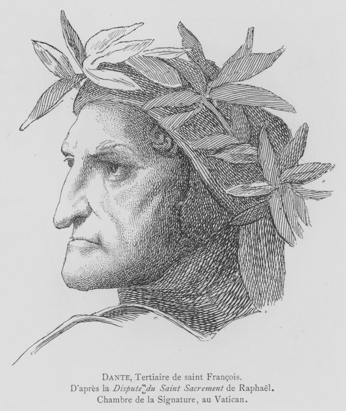 Dante Alighieri, poète italien - after Raphael