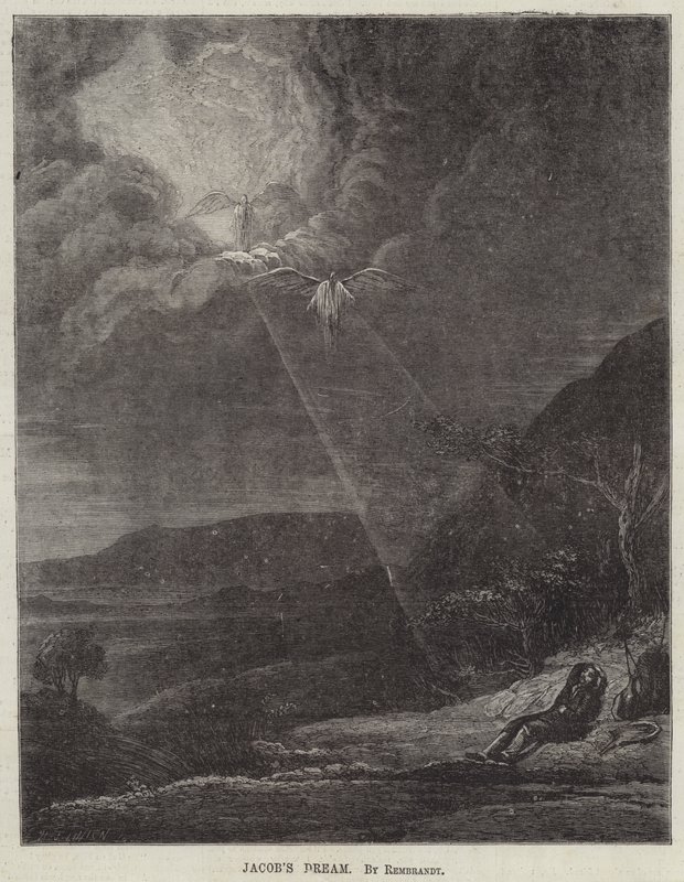 Le rêve de Jacob - Rembrandt van Rijn