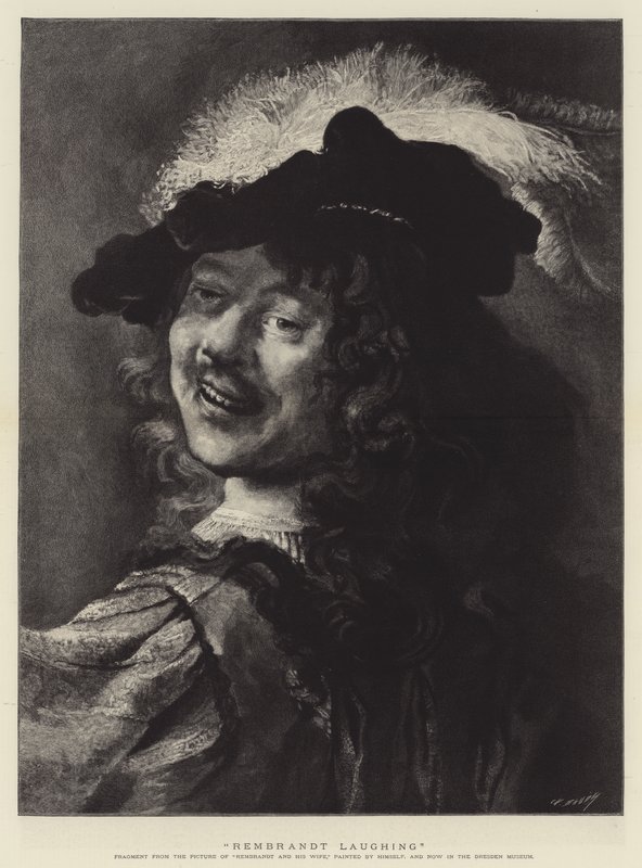 Rembrandt riant - Rembrandt van Rijn