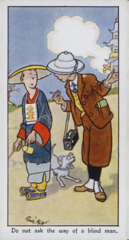Ne demandez pas le chemin à un aveugle - René Bull