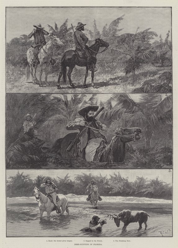 Chasse au cerf en Floride - Richard Caton Woodville junior