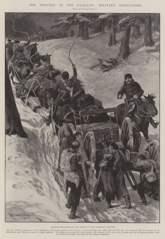 Les Troubles dans les Balkans, Opérations Militaires - Richard Caton Woodville junior