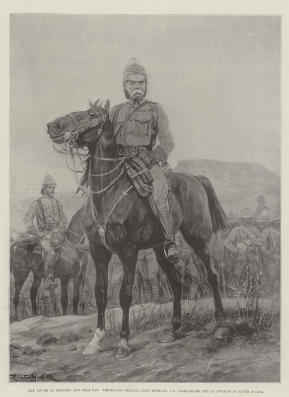 Le Victor de Belmont et Gras Pan, Lieutenant-Général Lord Methuen, CB, commandant la 1ère Division en Afrique du Sud - Richard Caton Woodville junior