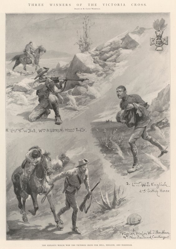 Trois récipiendaires de la Croix de Victoria - Richard Caton Woodville junior