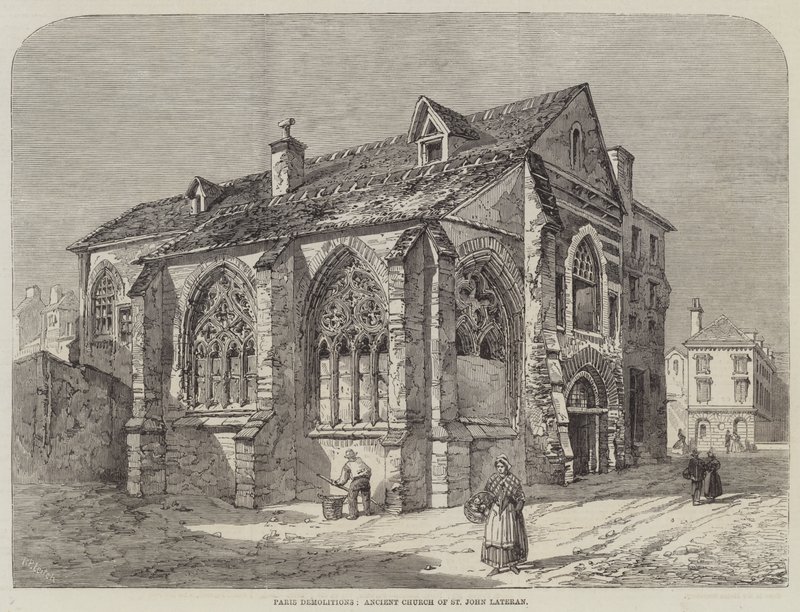 Démolitions à Paris, ancienne église de Saint-Jean-de-Latran - Richard Principal Leitch