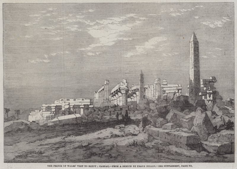 La visite du prince de Galles en Égypte, Karnak - Richard Principal Leitch