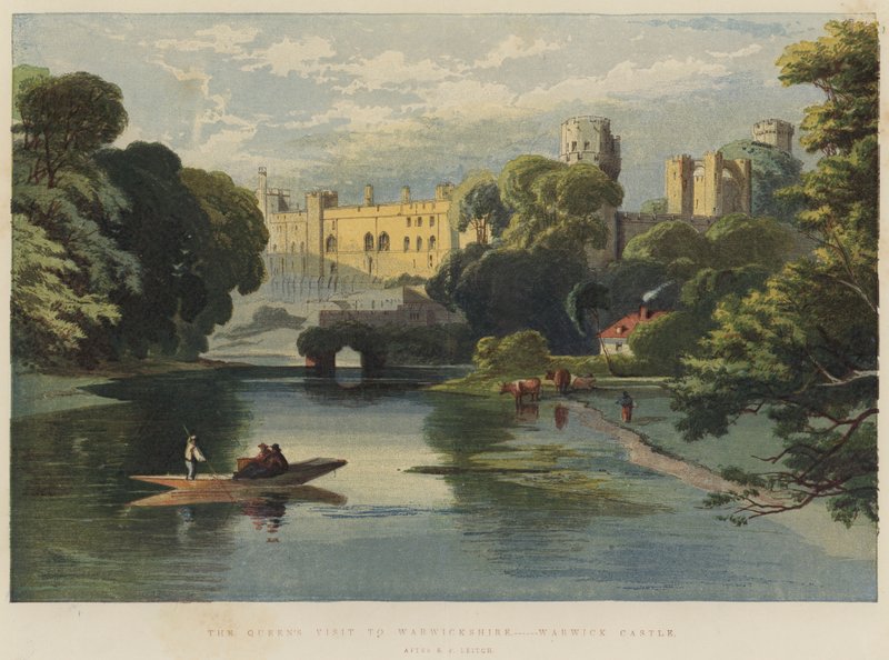 La visite de la reine dans le Warwickshire, château de Warwick - Richard Principal Leitch