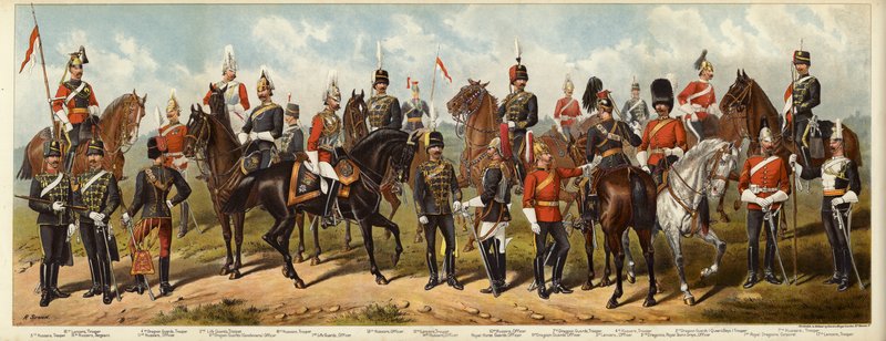 Notre cavalerie britannique, 1890 - Richard Simkin